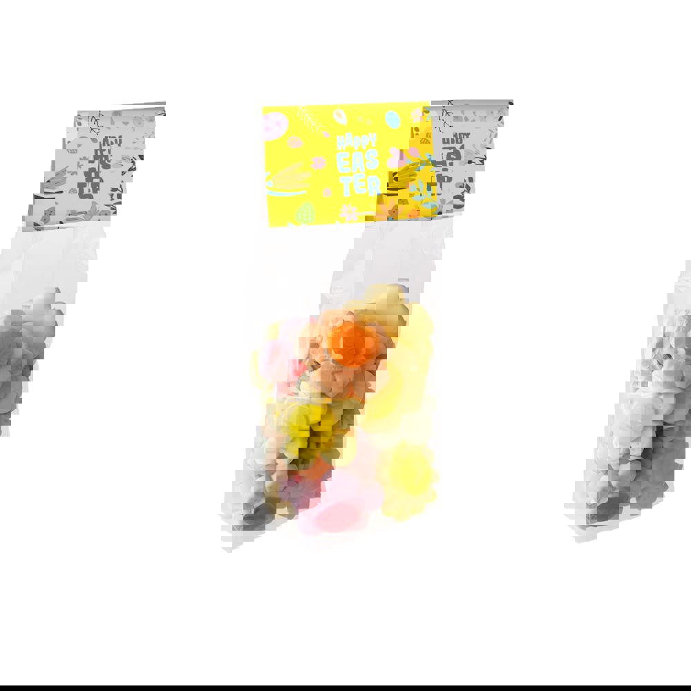 Blokzakje met kopkaartje en 150 gram snoep