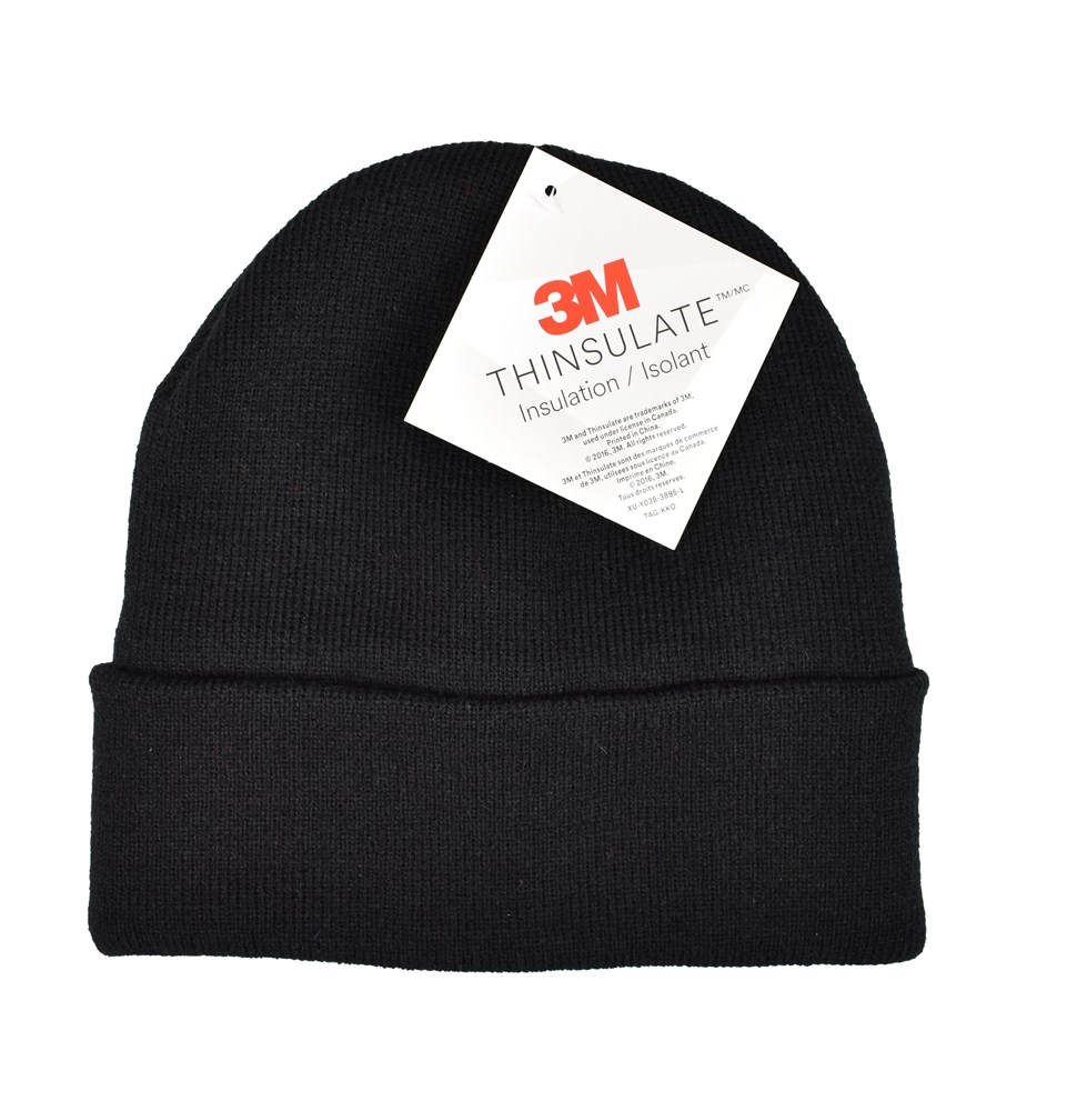 Gebreide muts met Thinsulate  - Zwart (Black) / Zwart