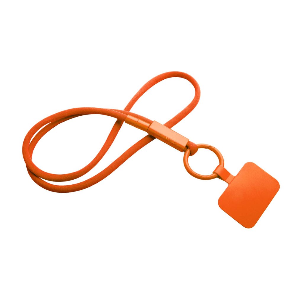 Tubyard lanyard telefoonhouder met gerecyclede plastic buis - Oranje