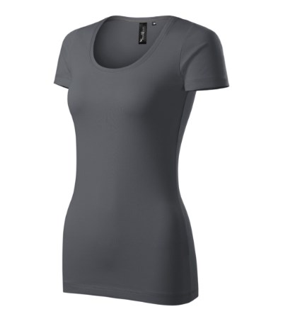 T-shirt dames Action bourbon vanilla - licht anthracite