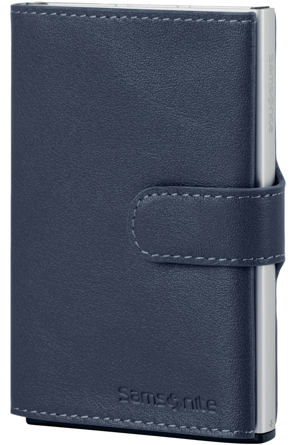 Samsonite Alu Fit 202 - Slide-Up Wallet - Blue