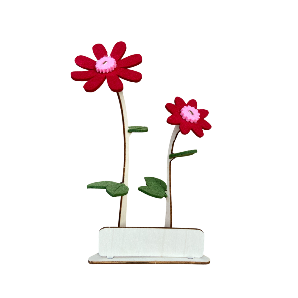 Happy Blooms - Duo 'Your logo' - red