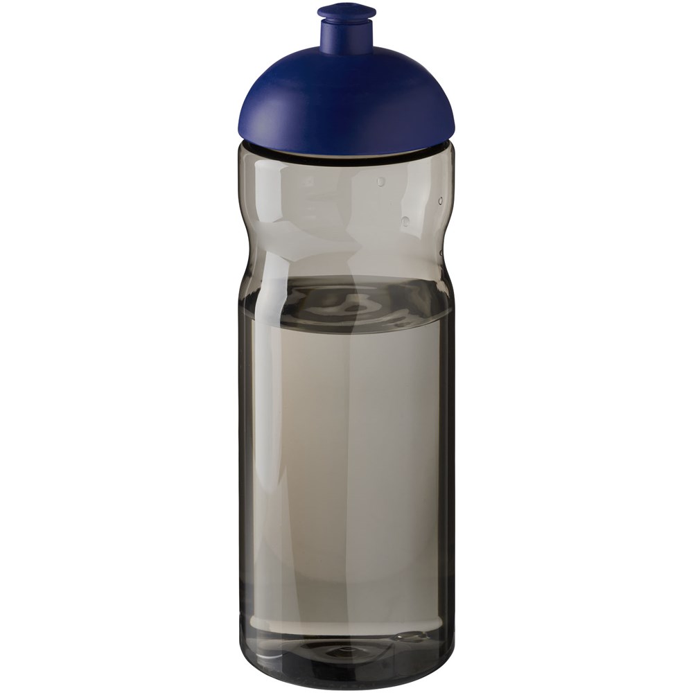 H2O Active® Eco Base 650 ml sportfles met koepeldeksel - Houtskool, Koningsblauw