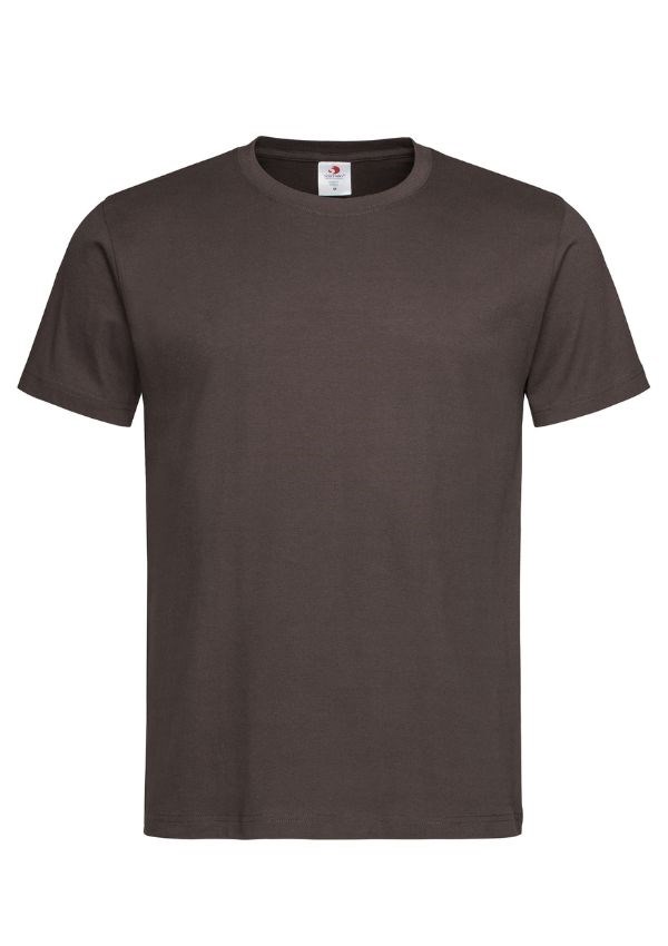 Stedman Classic-T T-shirt - Black 7C Dark Chocolate