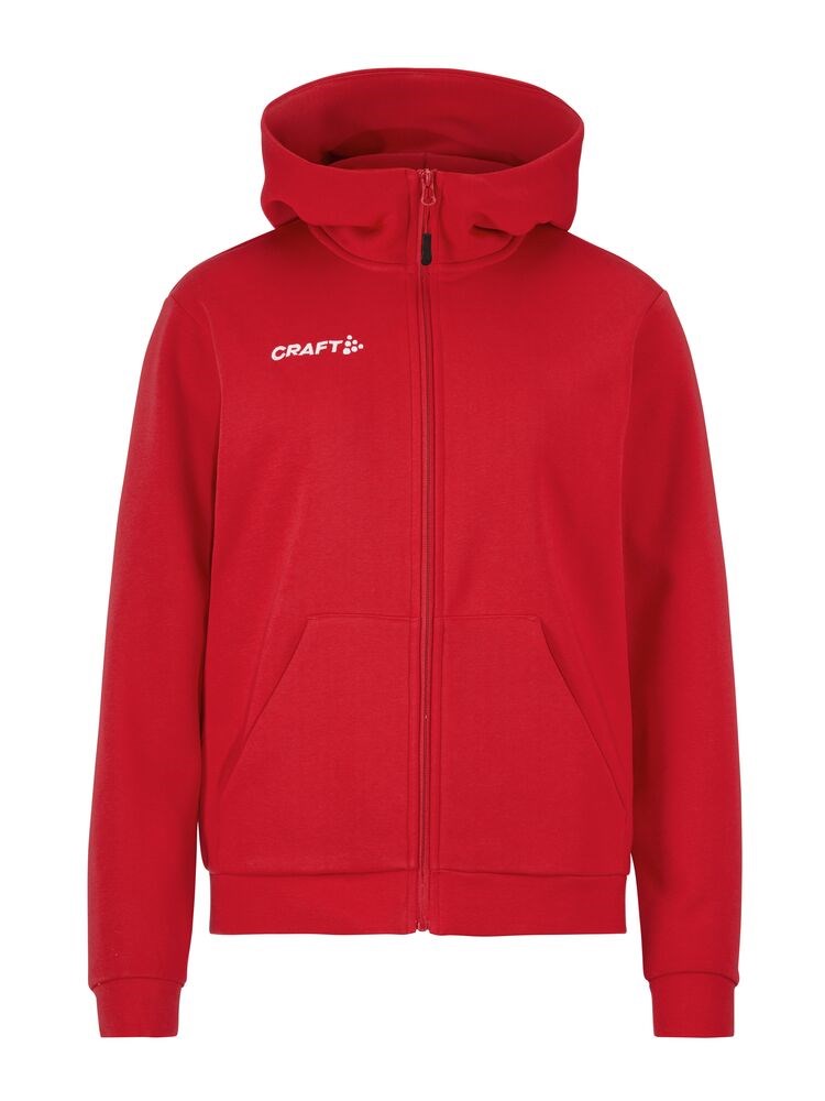 Craft - Community 2.0 Logo FZ Hoodie W Navy S - Bright Red