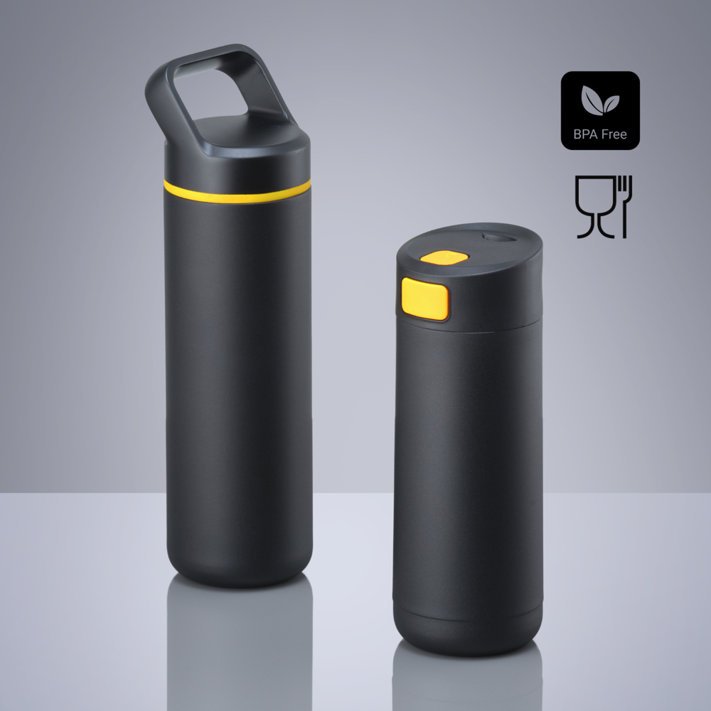 Expedition Set: koffiemok 450 ml & stalen waterfles 650 ml