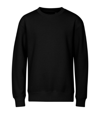 Sweatshirt kinderen Crew Zwart