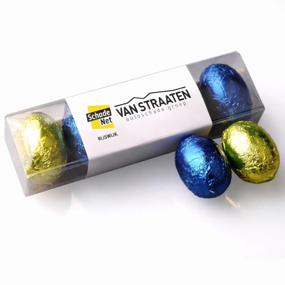 5 paaseitjes met logo