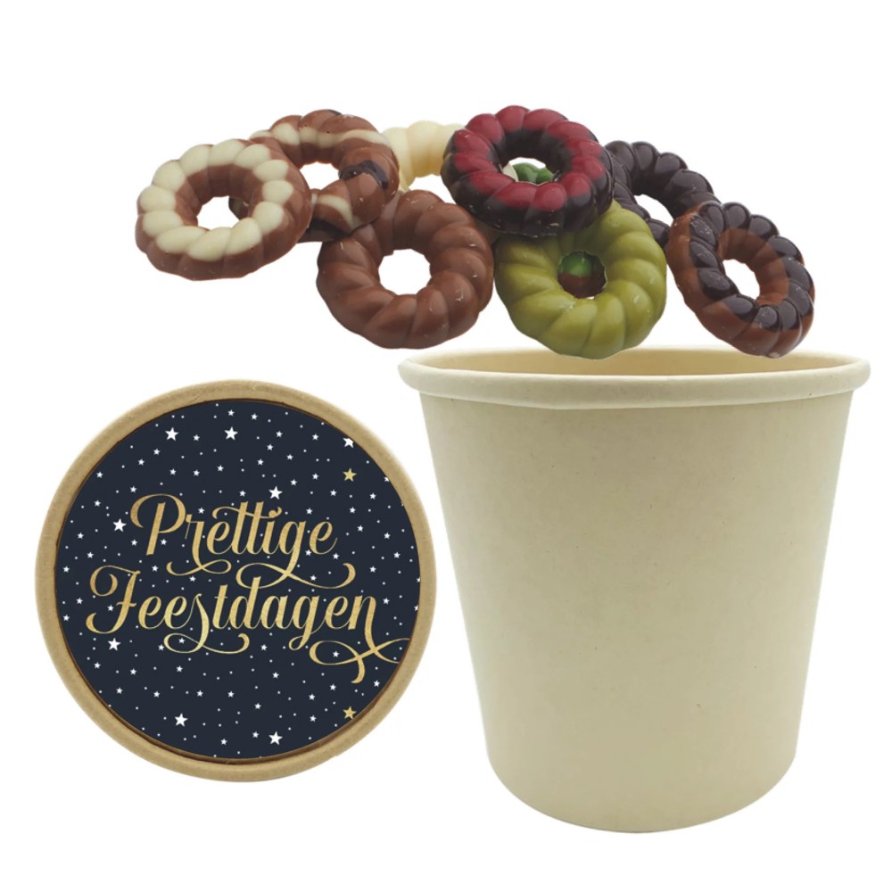 Bio Snoepbeker 350 gram Kerstkransjes