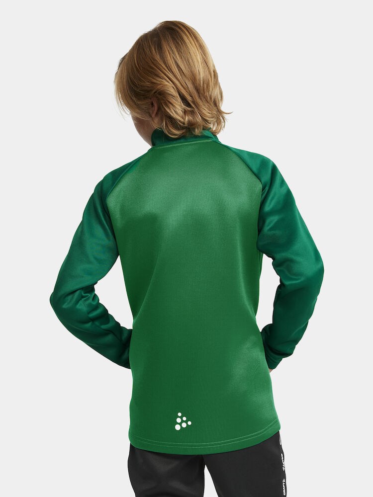 Craft - Squad 2.0 Full Zip Jr Team Green-Ivy 122/128