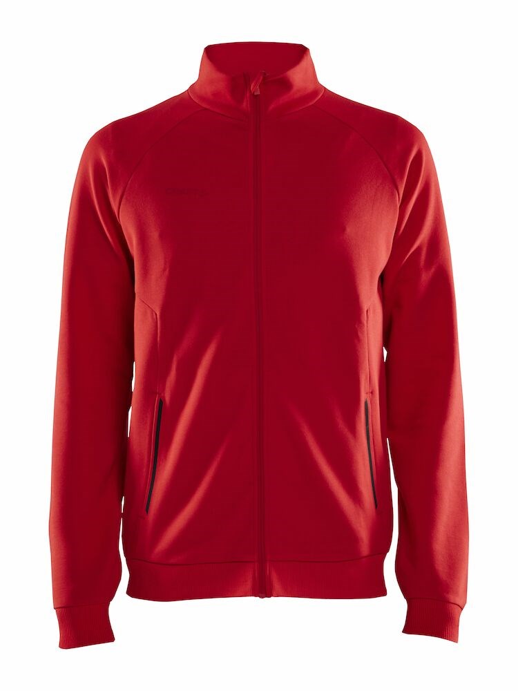 Craft - CORE Soul Full Zip Jacket M Dk Grey Melange 3XL - Bright Red