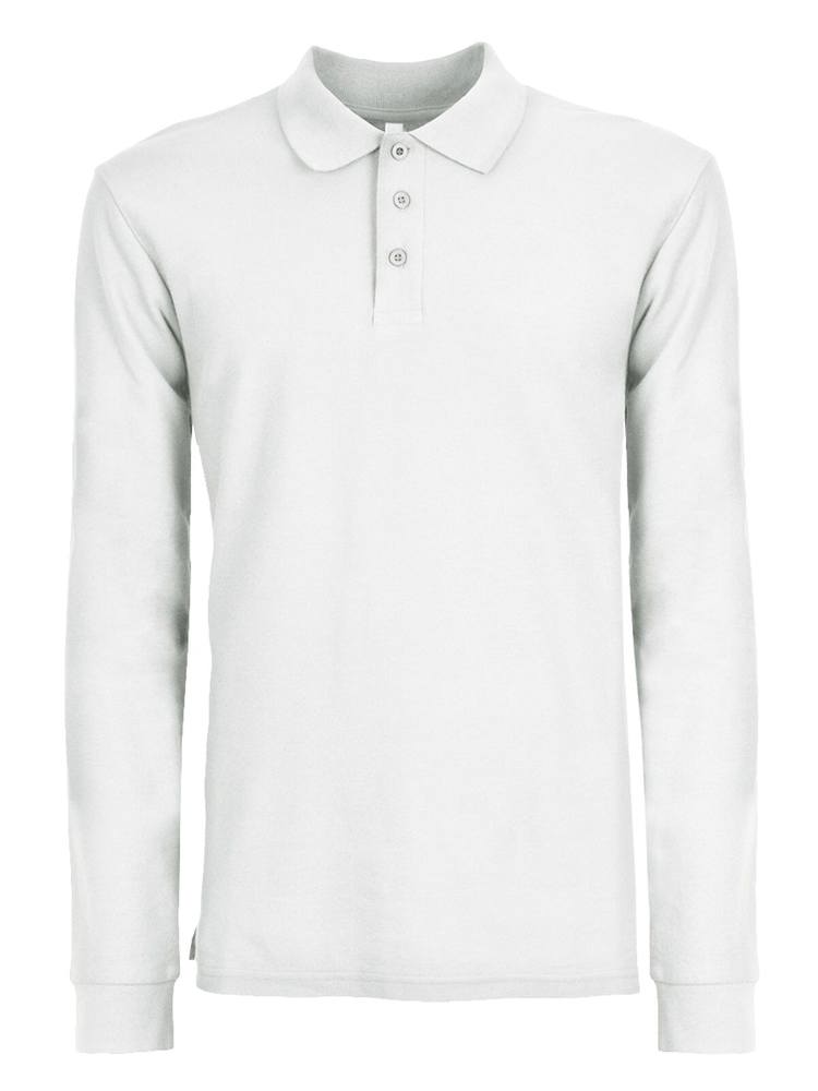 BS Evolution Polo Dames Lange Mouw - Wit (WHITE)