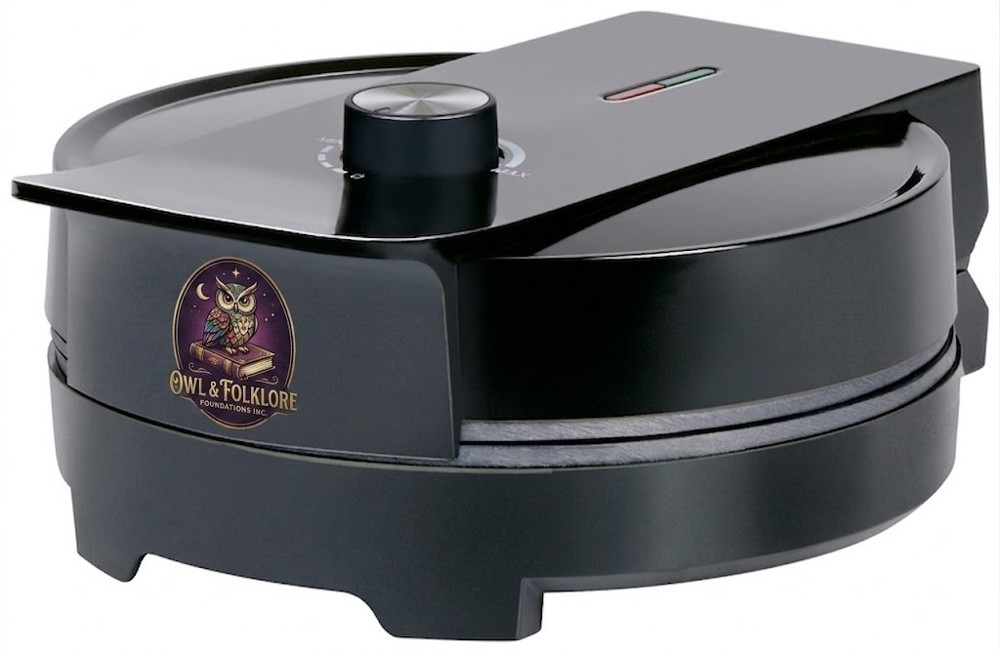 ALPINA Heart Shaped Waffle Maker 1000W- Zwart