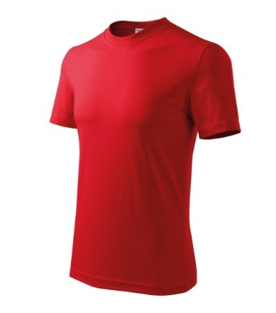T-shirt uniseks Base Zwart - Rood