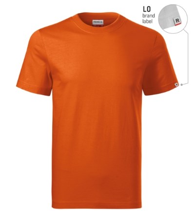 T-shirt uniseks Base oranje 11 (brand label)