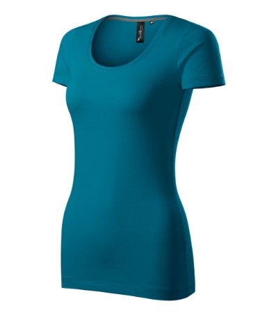 T-shirt dames Action bourbon vanilla - petrol blue