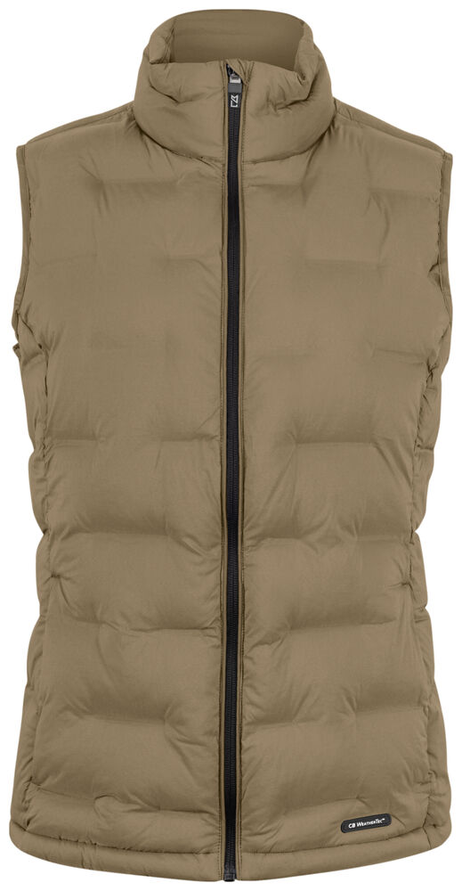 Cutter & Buck - Baker Vest Dames Ivy Groen M - Khaki