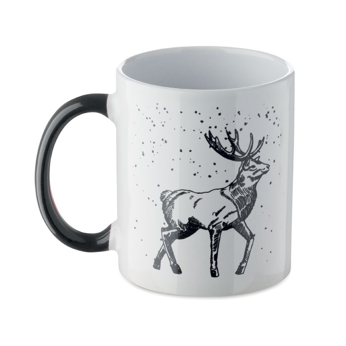FESTIMUG - Keramische kerst mok 300ml - Zwart