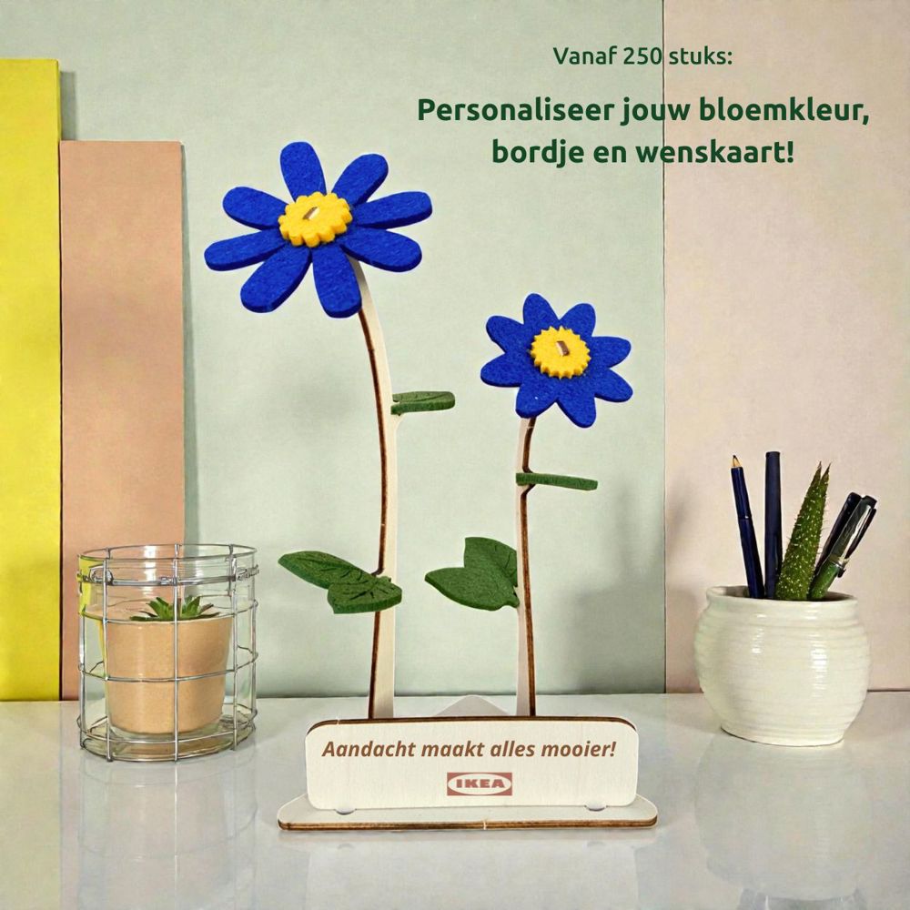 Happy Blooms - Duo 'Your logo' - red