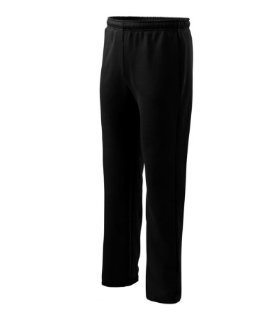 Trainingsbroek heren/kinderen Comfort dark gray melange - Zwart