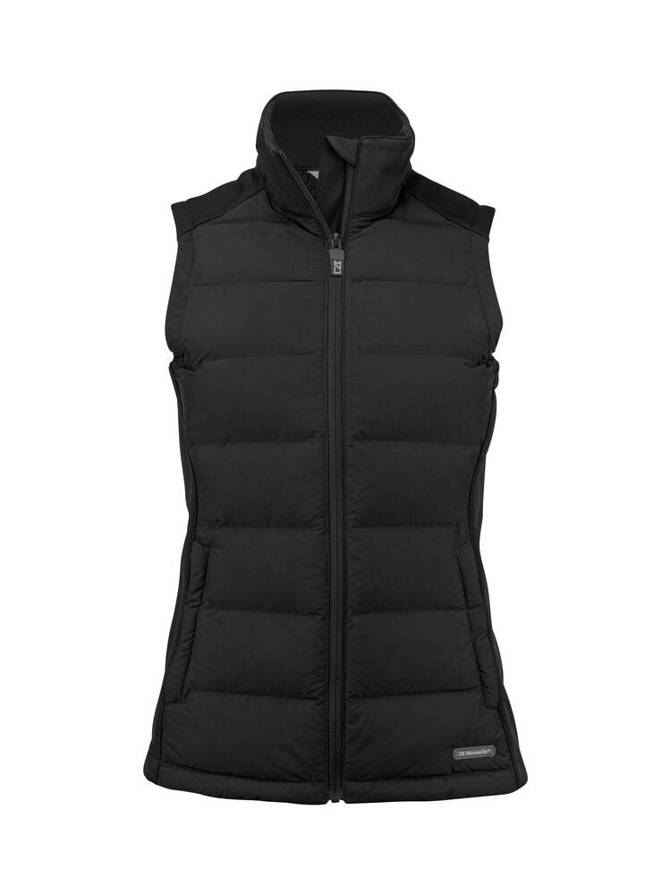 Cutter & Buck - Oak Harbor Vest Dames Zilver XS - zwart