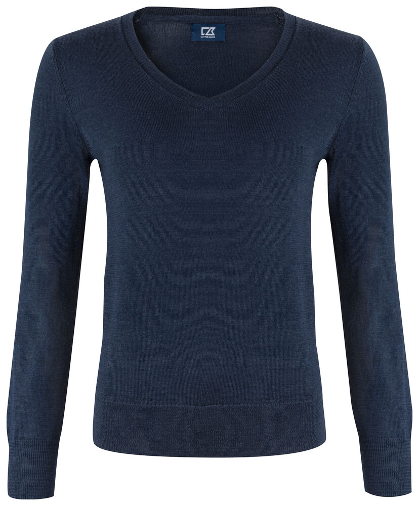 Cutter & Buck - Vernon V-neck Dames Dark Navy XXL
