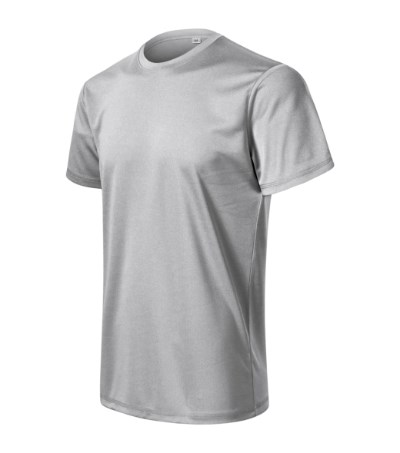 T-shirt heren Zoom Wit - zilver melange