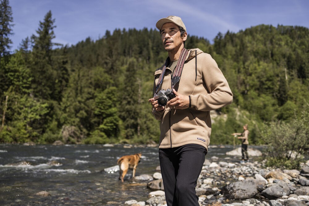 Cutter & Buck - Pemberton Hood FZ Heren Donker Mokka S