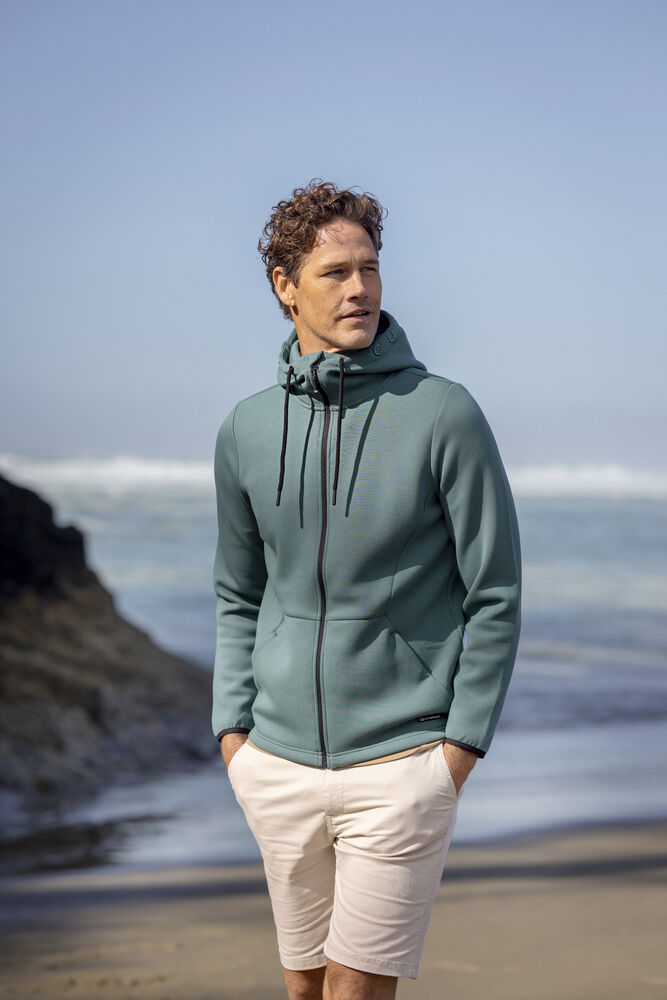 Cutter & Buck - Pemberton Hood FZ Heren Donker Mokka S