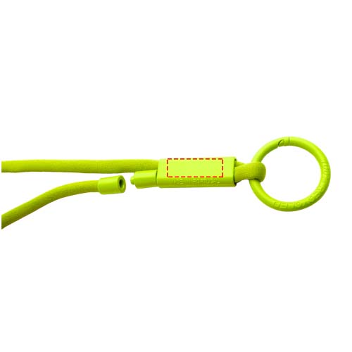 Tubyard lanyard met gerecycleerde plastic buis