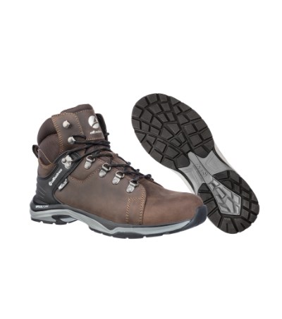 Enkelhoge schoenen uniseks BRIONE CTX MID donker bruin