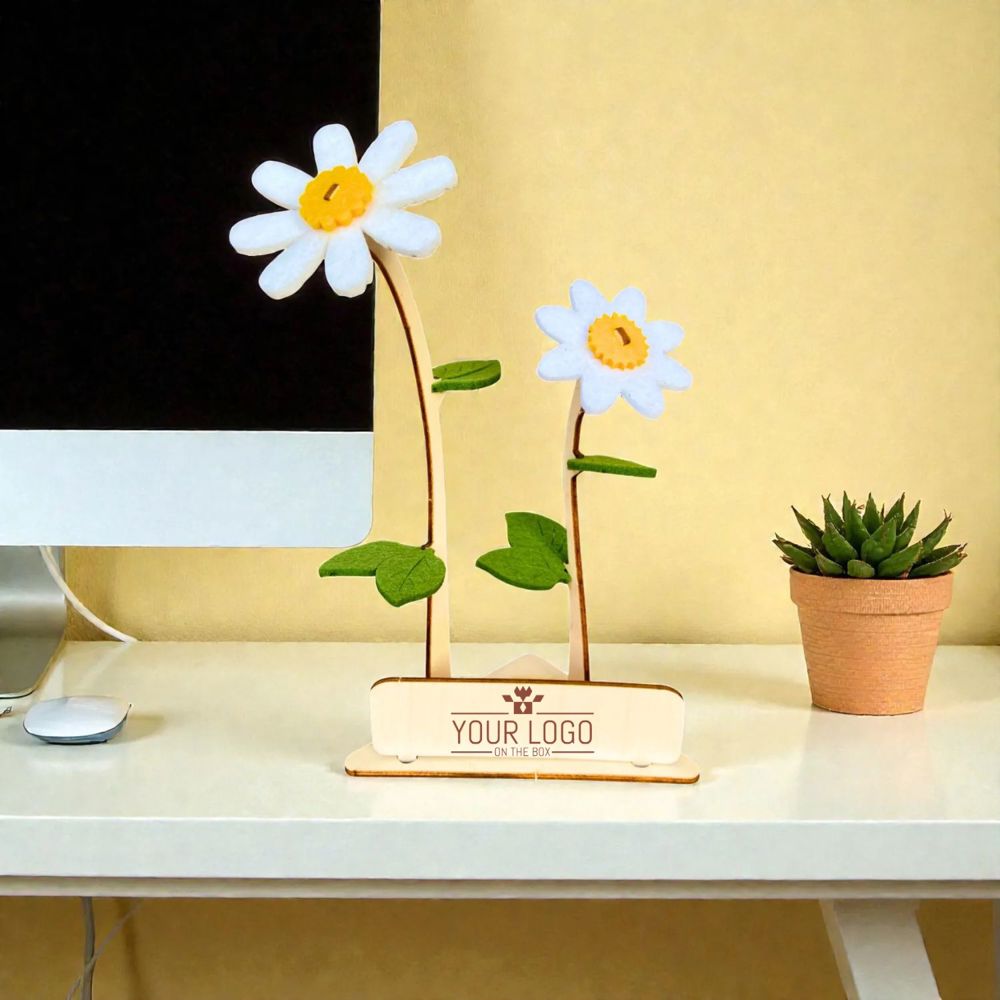Happy Blooms - Duo 'Your logo' -wit