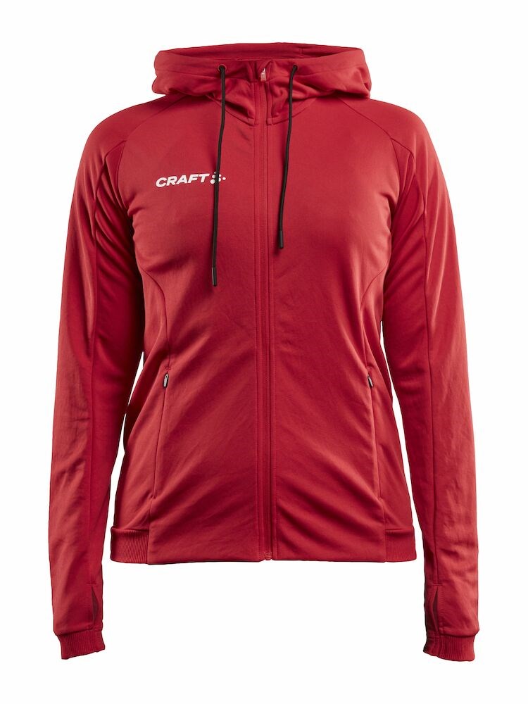 Craft - Evolve Hood Jacket W Team Green XS - Bright Red