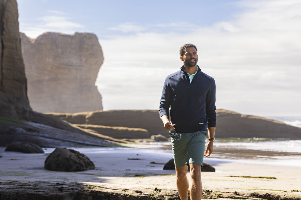 Cutter & Buck - Pemberton Half Zip Heren Dark Navy M