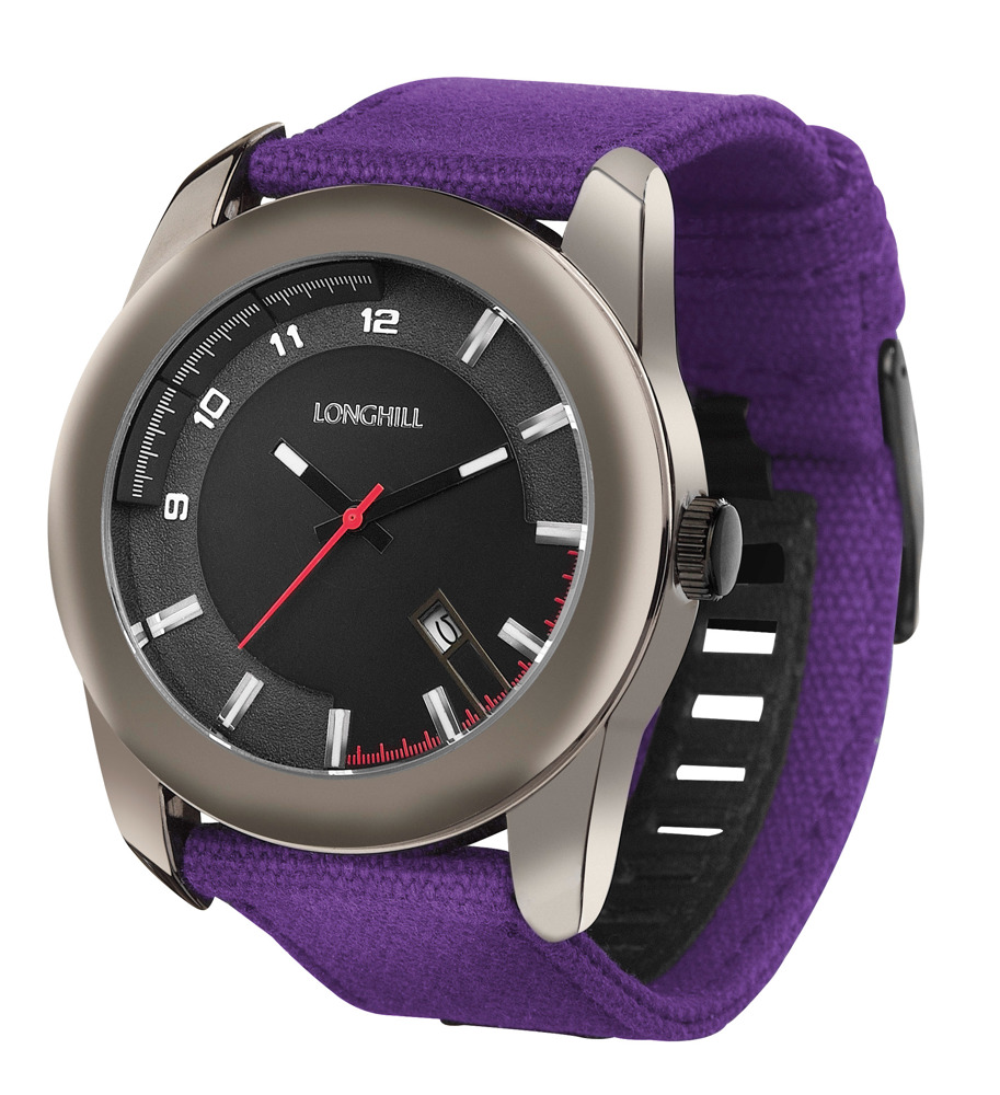 Metalen horloge VIGGO - paars