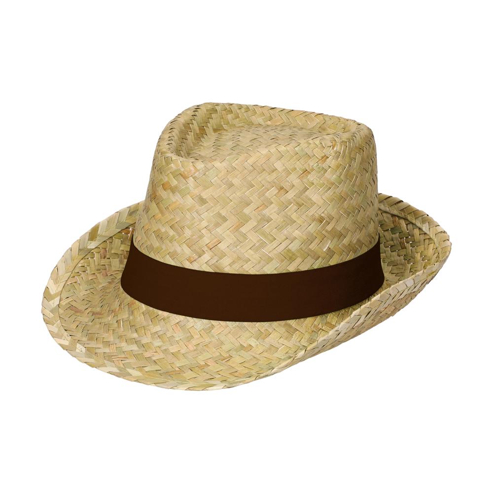 Zomerhoed "Cuba" - natuur/bruin