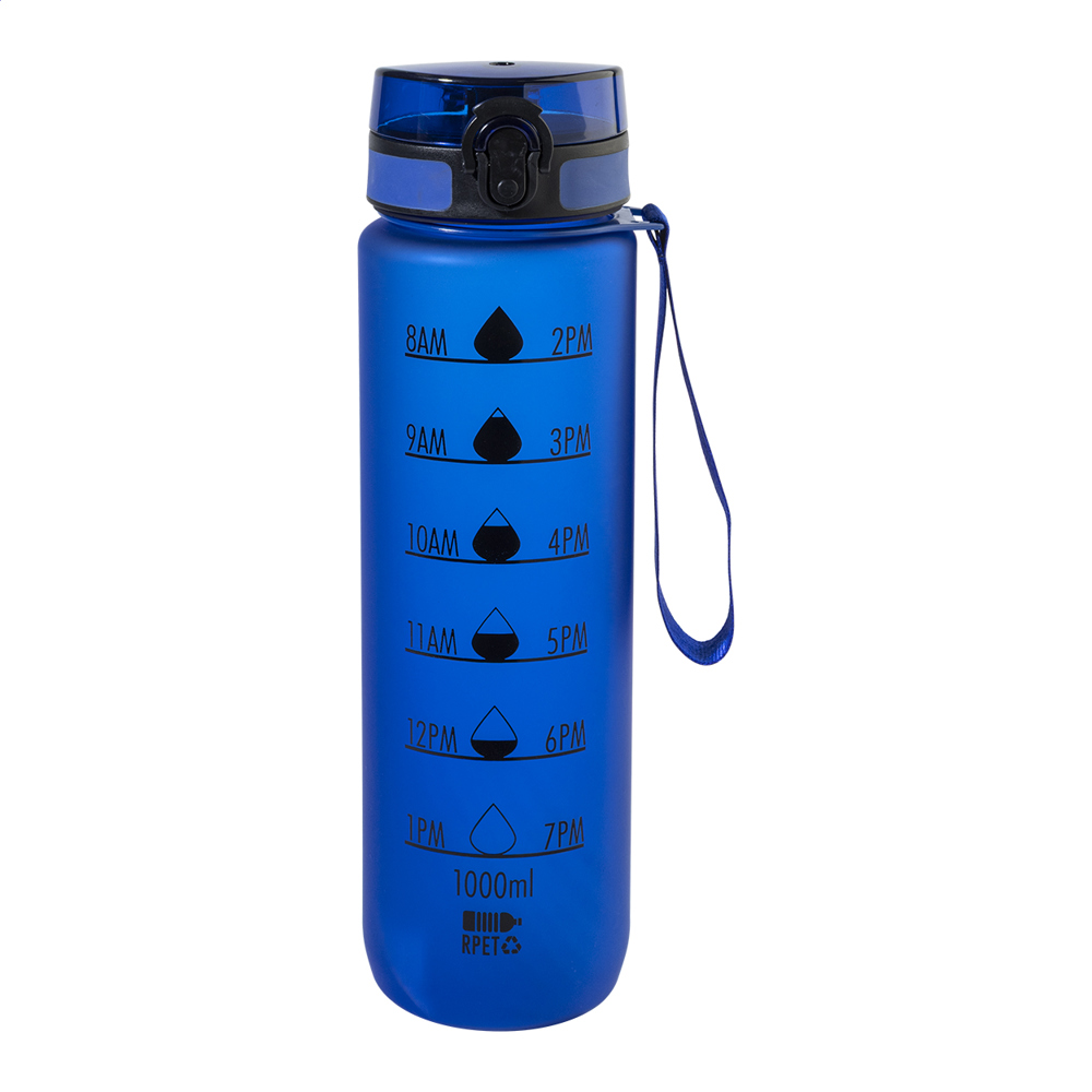 Sipcount - RPET motivatie fles - Blauw