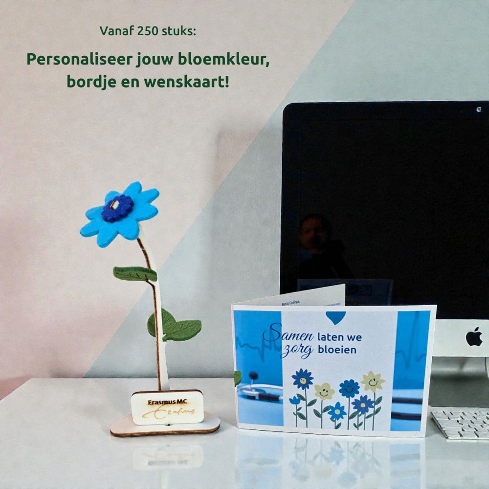 Happy Blooms - One & only 'Your logo' - geel