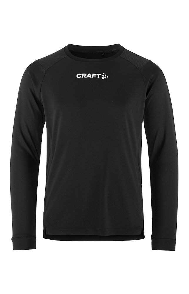 Craft - Rush 2.0 LS Tee JR Team Green 122/128 - Black