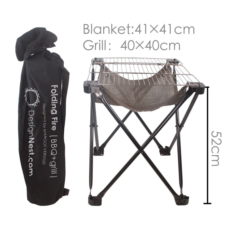 Folding Fire BBQ Large