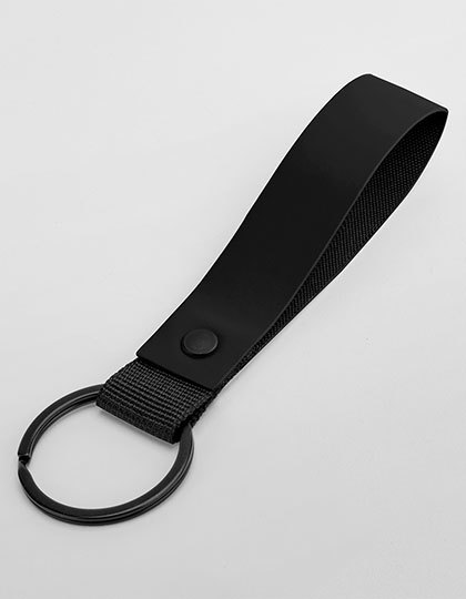 BagBase - Matte PU Keyring - Black