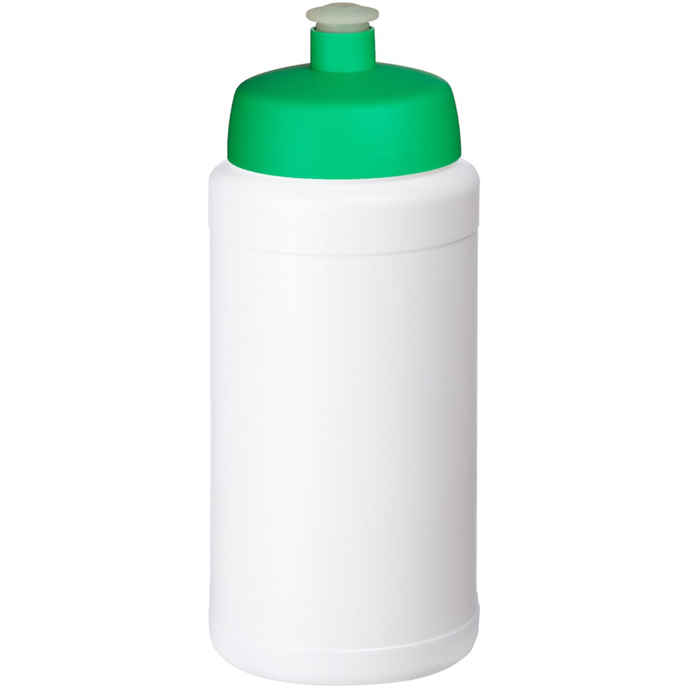 Baseline® Plus 500 ml drinkfles met sportdeksel - Wit, Groen