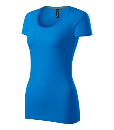 T-shirt dames Action bourbon vanilla - snorkel blue