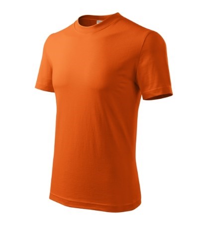 T-shirt uniseks Base Zwart - Oranje