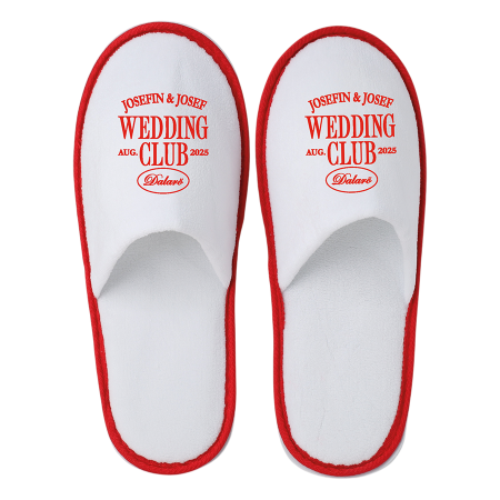 Paar slippers, velours en dichte teen