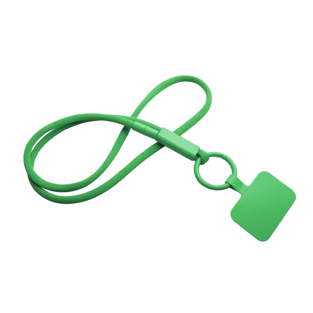 Tubyard lanyard telefoonhouder met gerecyclede plastic buis - groen