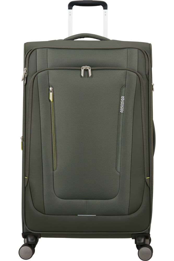 American Tourister Wanderlite Spinner L Exp Tsa - Dark Khaki