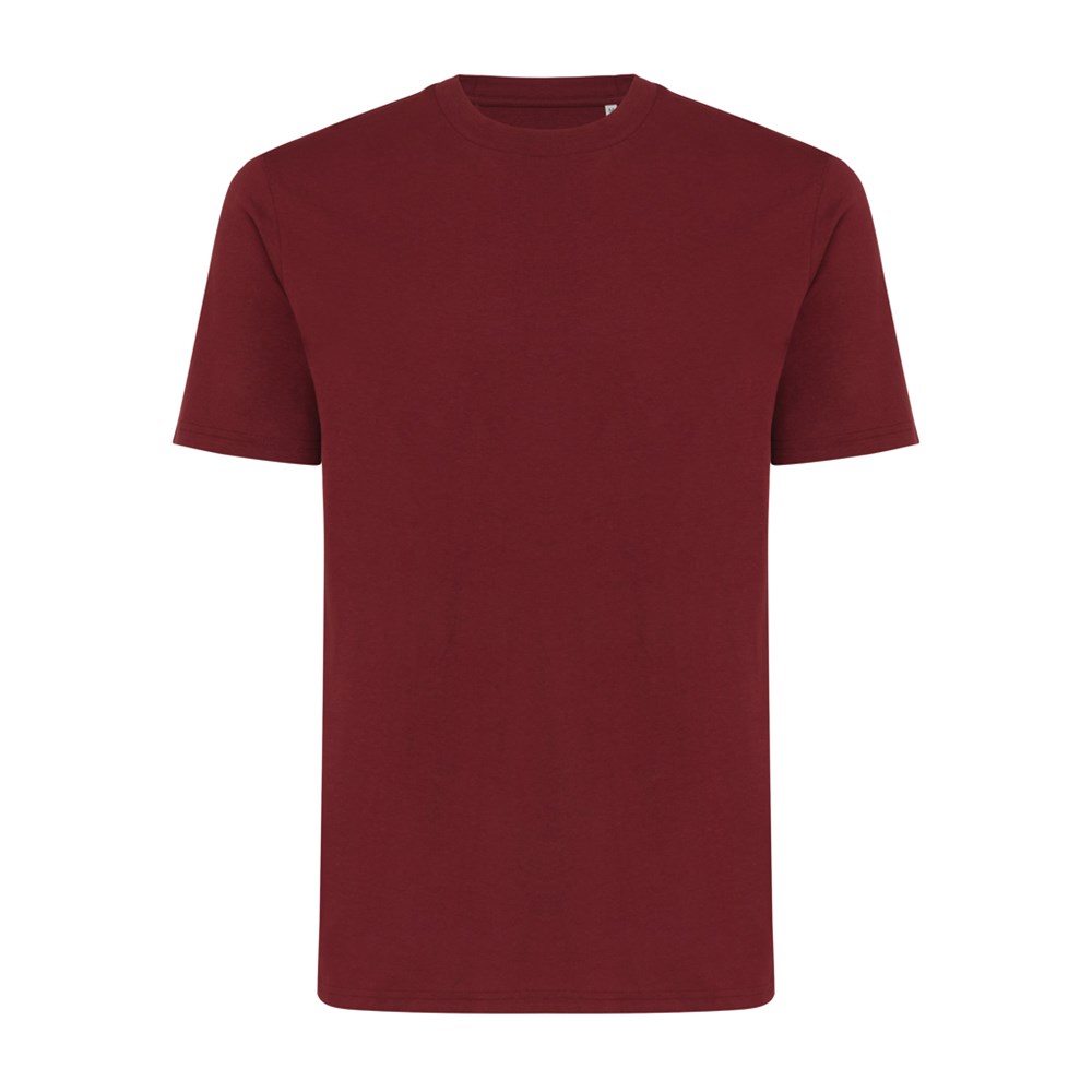 IQONIQ Sierra lichtgewicht gerecycled katoen t-shirt - bordeauxrood (± PMS 19-1724TCX)