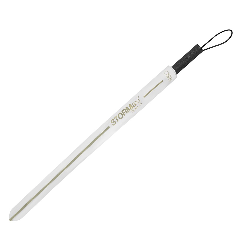 STORMaxi - Aerodynamische stormparaplu - Handopening - Windproof - 92 cm - Wit