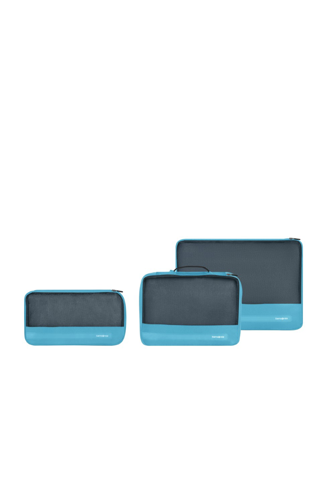 Samsonite Ta Revolution Set Of 3 Packing Cubes - Vivid Blue